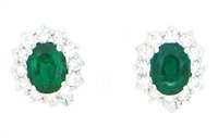 Boucles d'oreilles Sommer Femme Kate in Or blanc Smeraldo 2.61 Ct 10124819 - 10124819